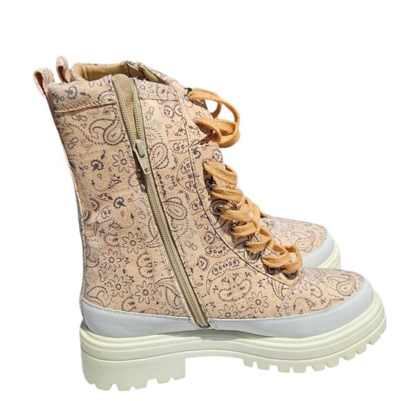 Free People Feels Good To Be Lost Paisley Lug Sole Boot - Picture 4 of 9